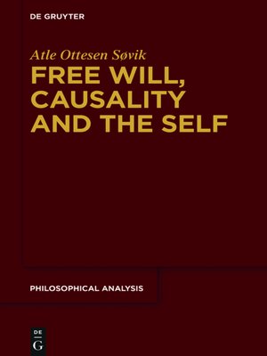 cover image of Free Will, Causality and the Self